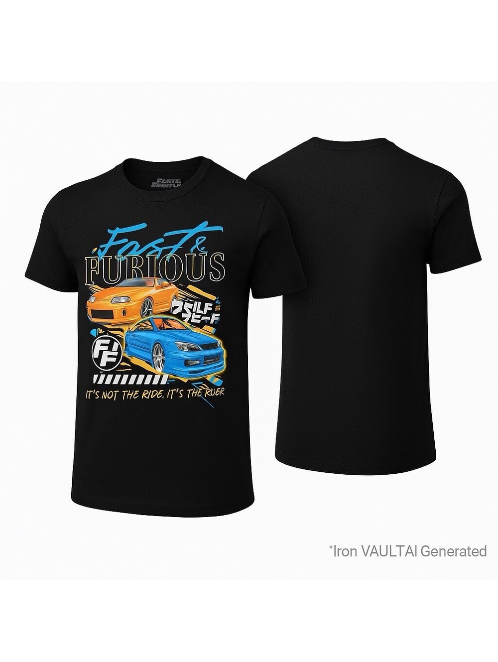 Fast Furious T Shirt Black Universal Studios Cars Graphic Tee Mens Small